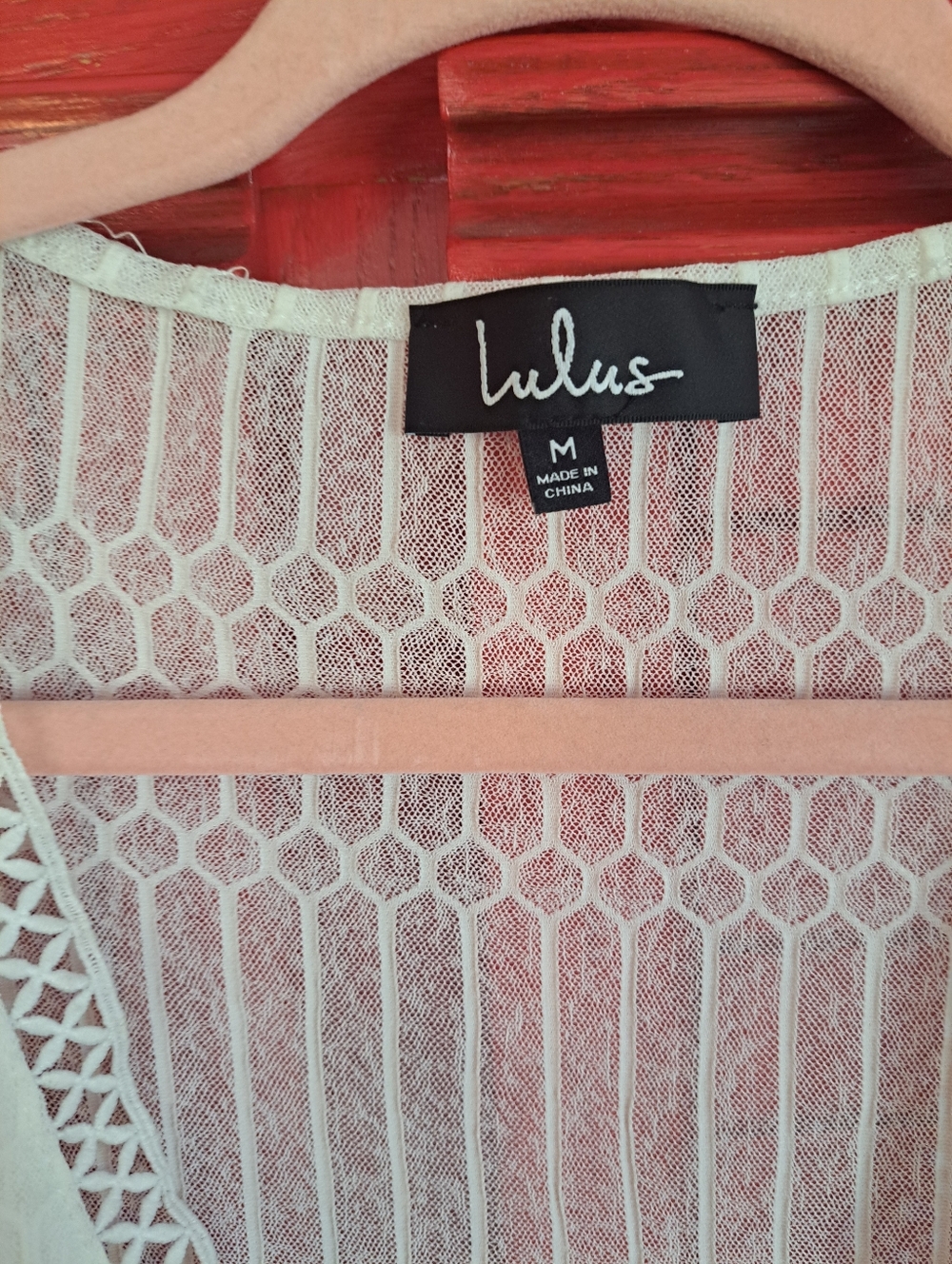 Lulu's White M bodysuit Blouse Sheer Long Flare Sleeves - Picture 4 of 5